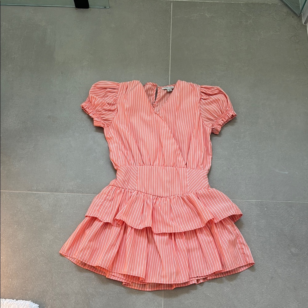 Striped Pink Kids Dress